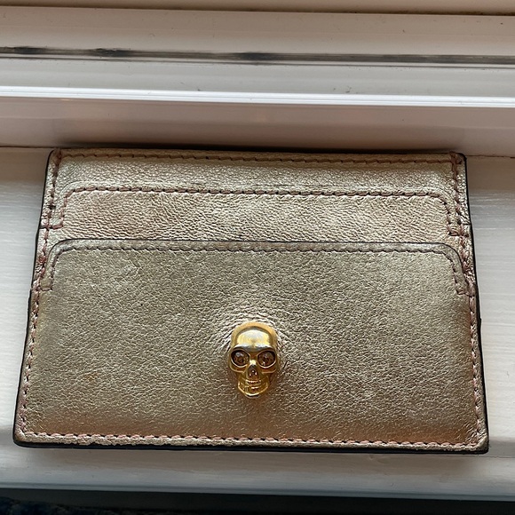 Alexander McQueen Gold Cardholder - Picture 1 of 2